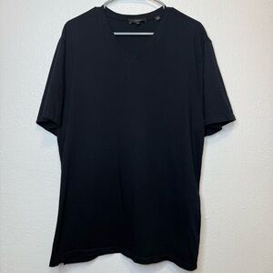 Vince Men’s Black V-Neck Short Sleeve T-shirt Casual Size Extra Large